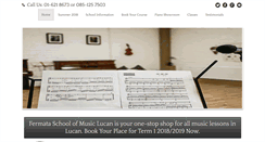 Desktop Screenshot of fermatamusicschool.com