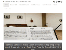 Tablet Screenshot of fermatamusicschool.com